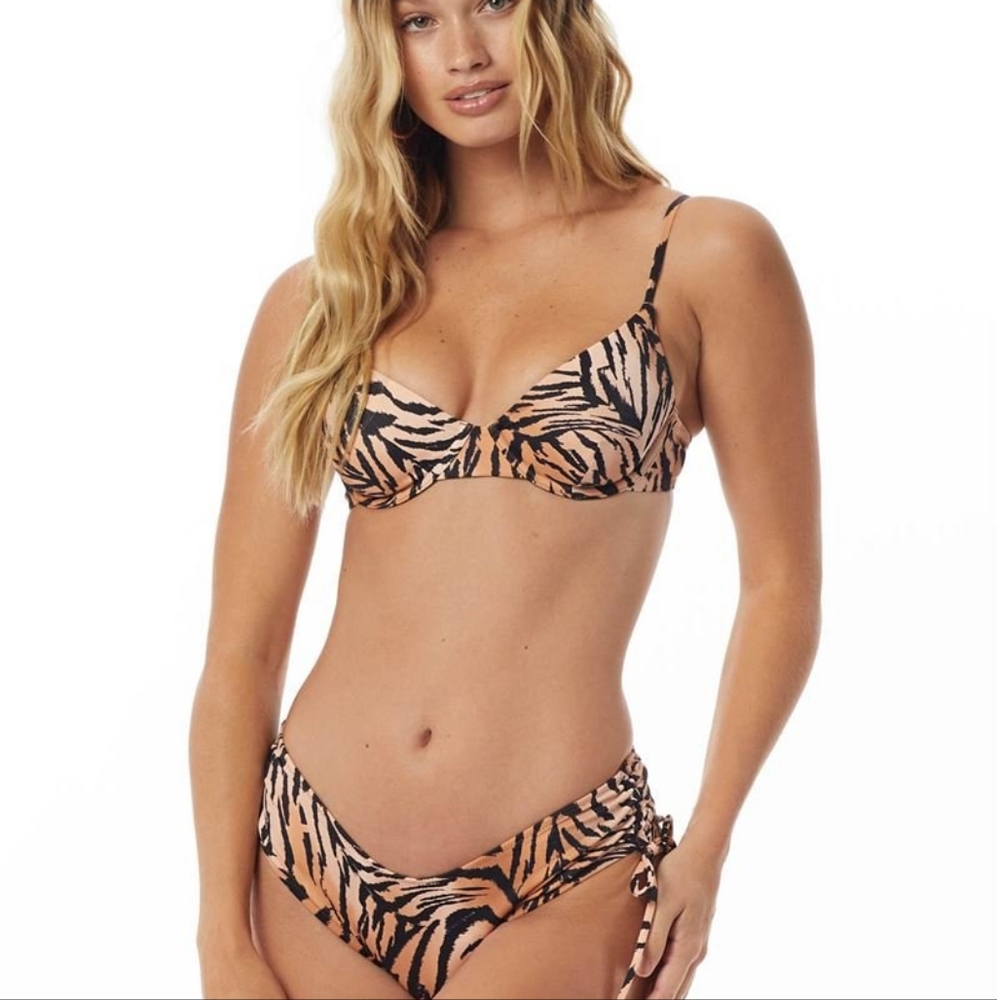 Tori Praver Emory Top tiger print